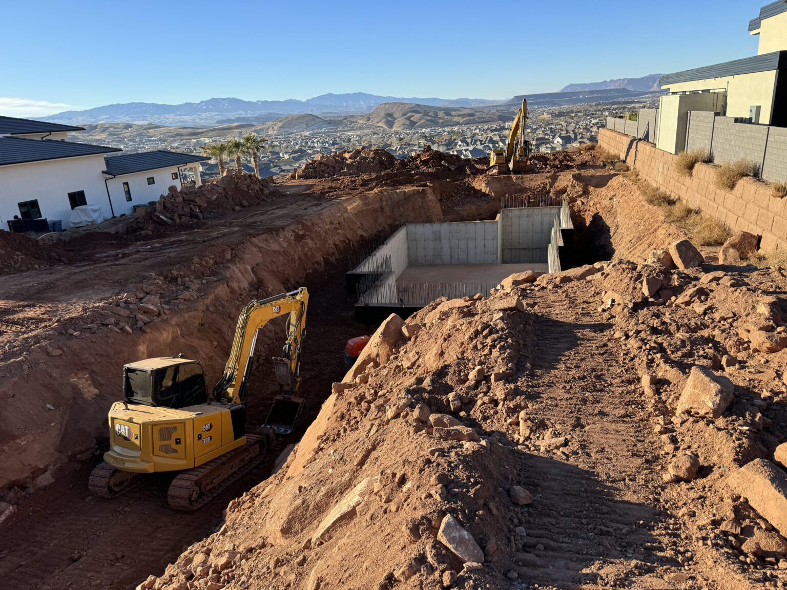 Residential excavation and site preparation services